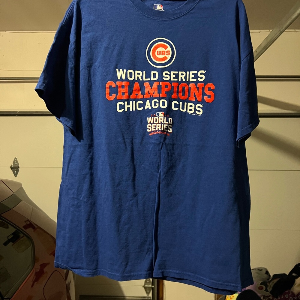 Chicago Cubs World Series Champions Blue T-Shirt 2016 size XL